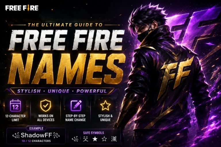 Free Fire Stylish Names