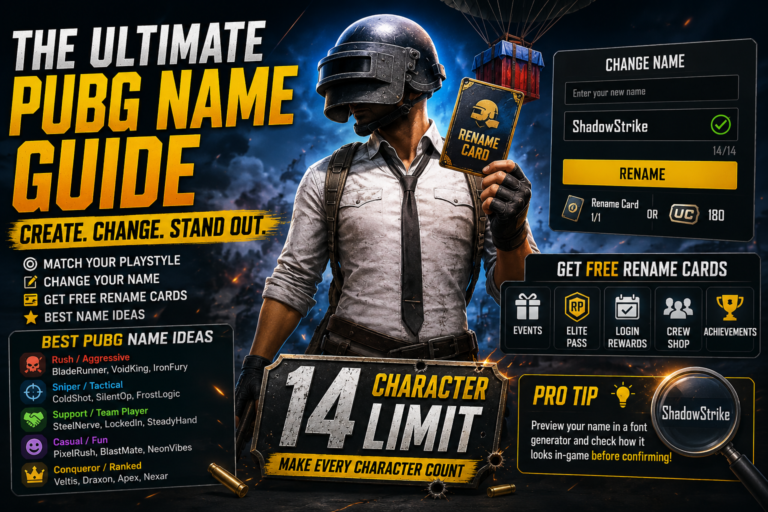 PUBG Stylish Names