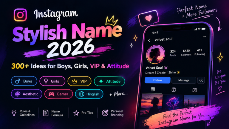 Instagram Stylish Name