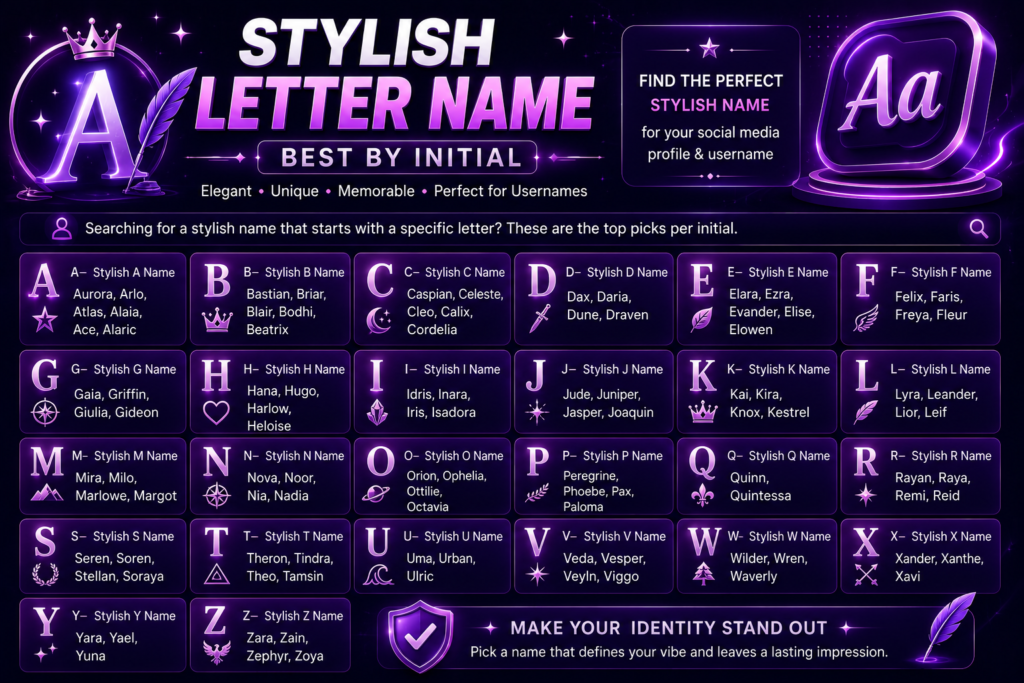 Stylish Letter Name