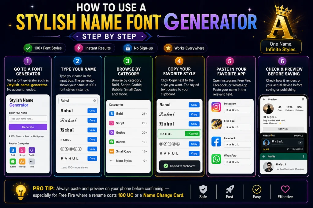 Stylish Name Font Generator