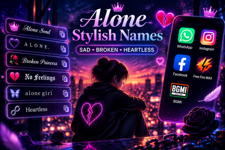 Alone Stylish Name