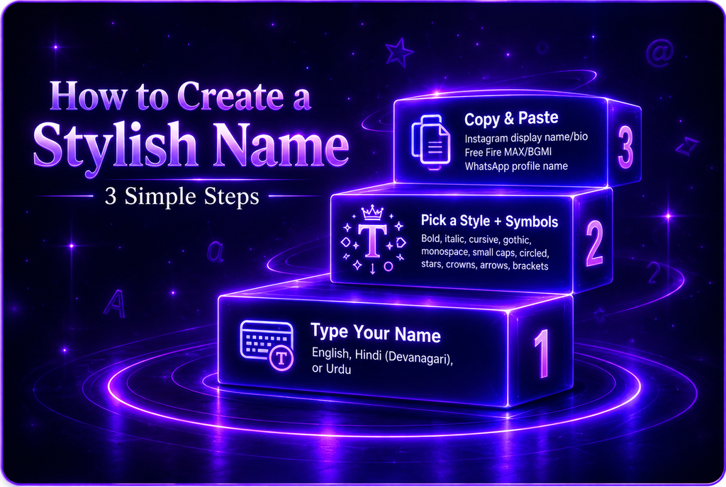Stylish Name steps