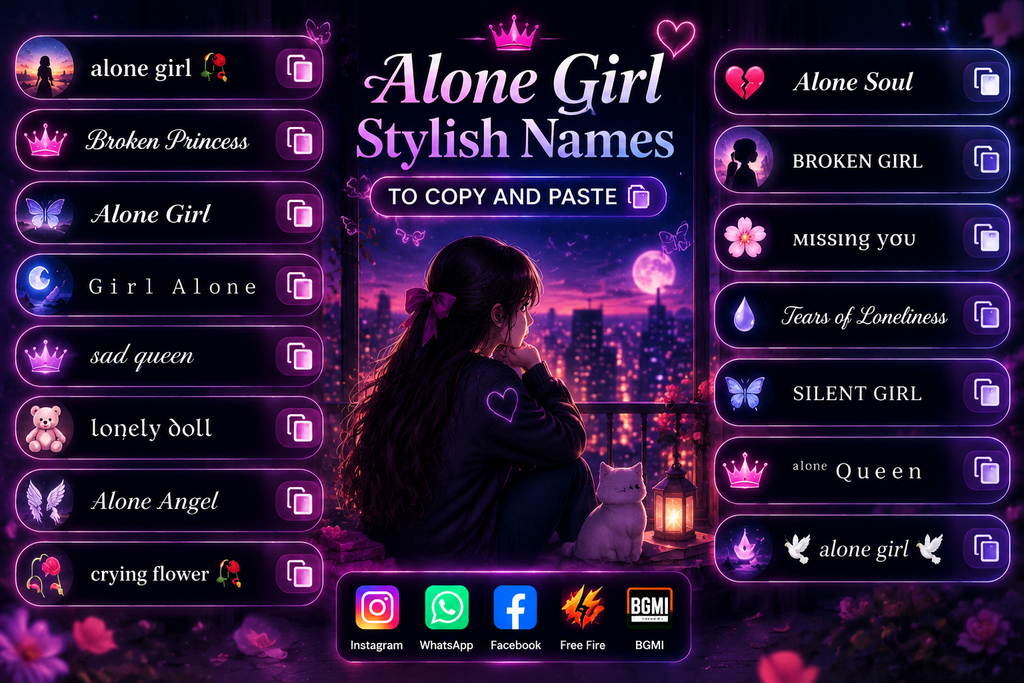 Alone Girl Stylish Names