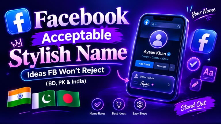 Facebook Acceptable Stylish Name